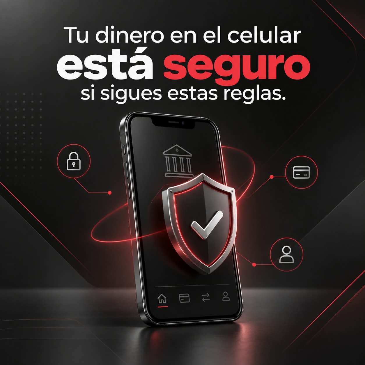 Tu dinero en el celular está seguro si sigues estas reglas